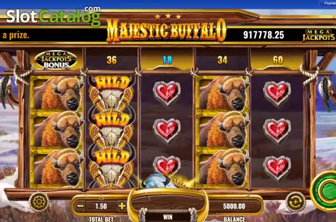 Скрин2. MegaJackpots Magestic Buffallo слот