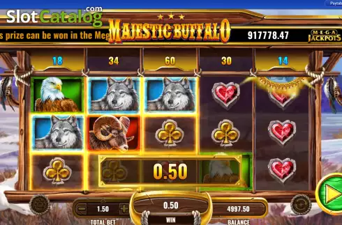 Скрин3. MegaJackpots Magestic Buffallo слот