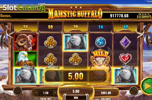 Скрин4. MegaJackpots Magestic Buffallo слот