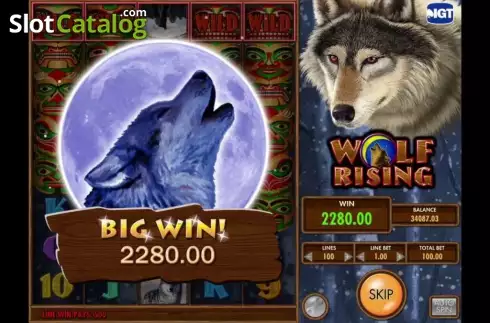 Скрин3. Wolf Rising слот