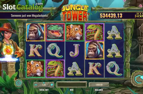 Скрин2. Jungle Tower MegaJackpots слот