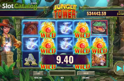 Скрин3. Jungle Tower MegaJackpots слот