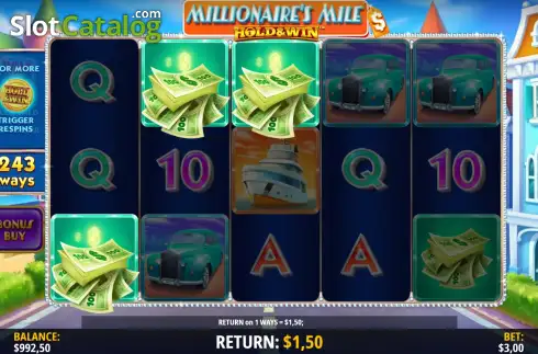 Скрин3. Millionaire's Mile: Hold & Win слот