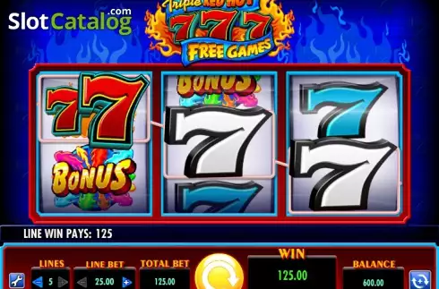 Скрин3. Triple Red Hot 7s слот