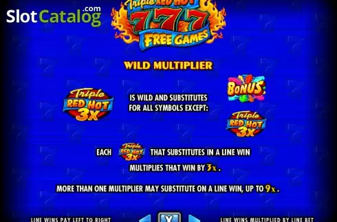 Скрин8. Triple Red Hot 7s слот