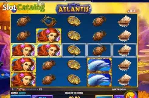 Скрин3. King of Atlantis (IGT) слот