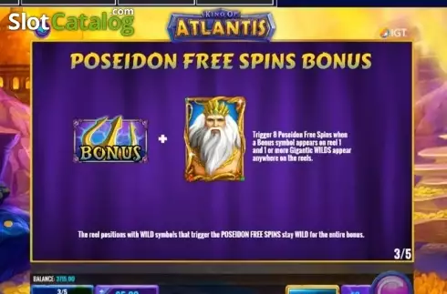 Скрин9. King of Atlantis (IGT) слот