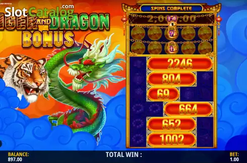 Скрин3. Tiger and Dragon - Cash on Reels слот