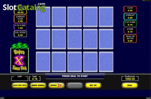Скрин2. Super Times Pay Triple Play Poker слот