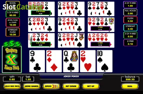 Скрин3. Super Times Pay Ten Play Poker слот