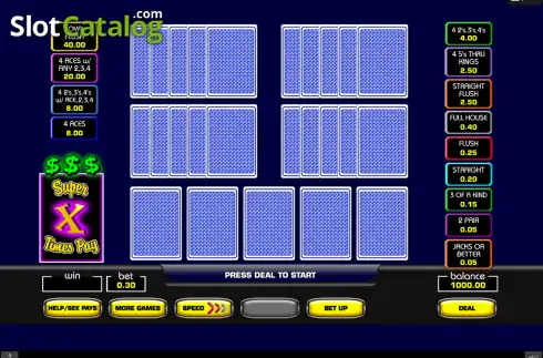 Скрин2. Super Times Pay Five Play Poker слот