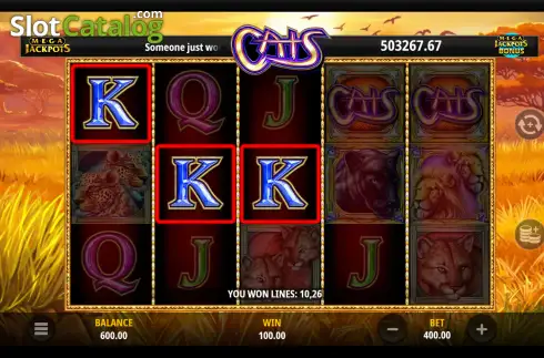 Скрин3. Cats MegaJackpots слот