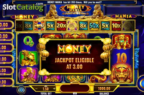 Скрин2. Money Mania Fortune Coin слот