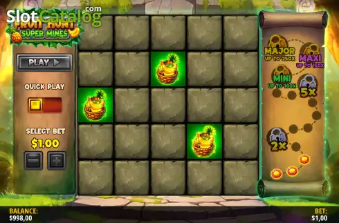 Скрин2. Fruit Hunt Super Mines слот