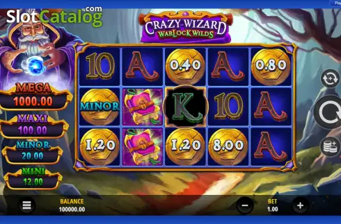 Скрин2. Crazy Wizard Warlock Wilds слот