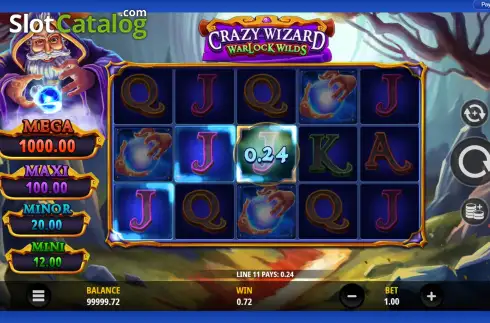 Скрин3. Crazy Wizard Warlock Wilds слот