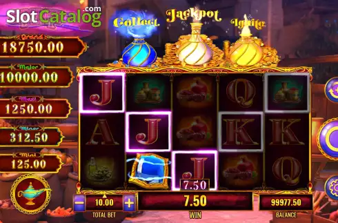 Скрин3. Mystery of the Lamp Secret Bazaar слот