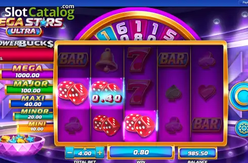 Скрин3. PowerBucks Mega Stars Ultra слот