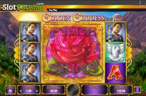 Скрин5. Golden Goddess Mega Jackpots слот