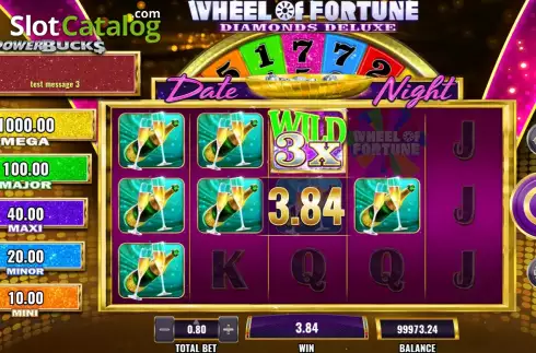 Скрин3. PowerBucks Wheel of Fortune Diamonds Deluxe Date Night слот