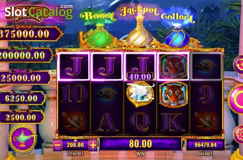 Скрин3. Mystery of the Lamp Enchanted Palace слот