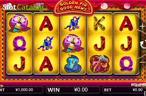 Скрин2. Golden Pig Good News слот