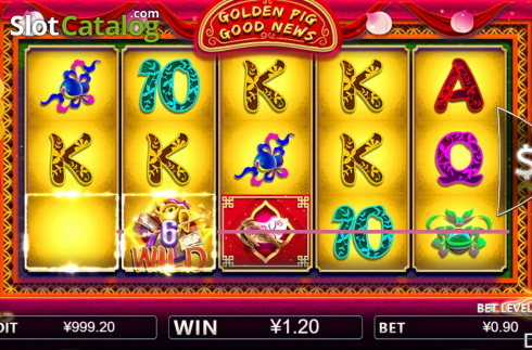Скрин4. Golden Pig Good News слот