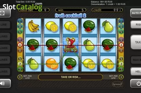 Скрин3. Fruit Cocktail 2 слот