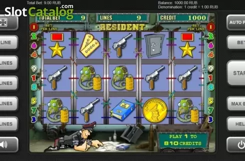 Скрин2. Resident (Igrosoft) слот