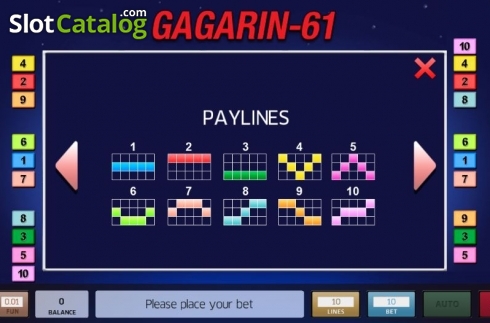Скрин4. Gagarin 61 слот