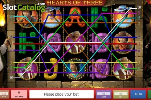 Скрин2. Hearts of Three слот