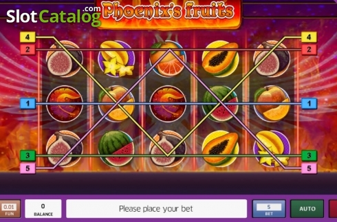 Скрин2. Phoenix's Fruits слот