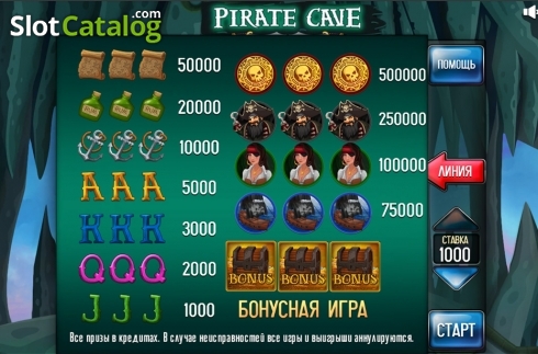 Скрин3. Pirate Cave (3x3) слот