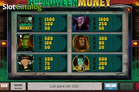 Скрин7. Halloween Money слот