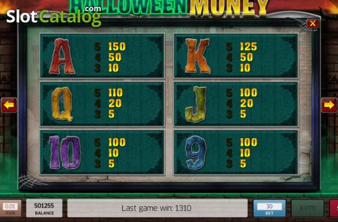 Скрин8. Halloween Money слот