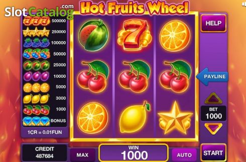 Скрин3. Hot Fruits Wheel 3x3 слот