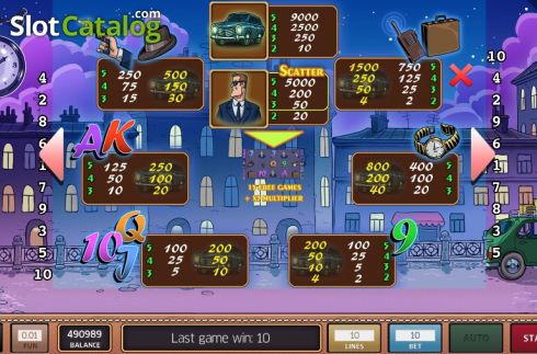 Скрин5. Secret Agent (InBet Games) слот