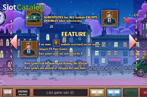 Скрин6. Secret Agent (InBet Games) слот