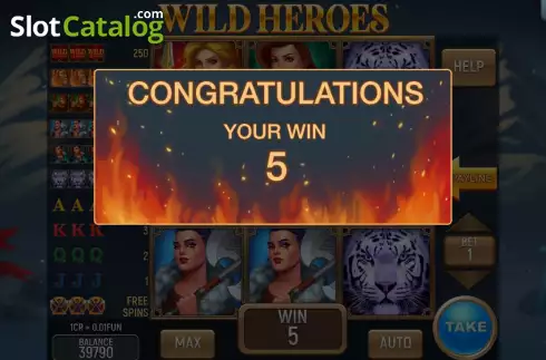 Скрин8. Wild Heroes 3x3 слот