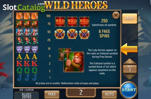 Скрин9. Wild Heroes 3x3 слот