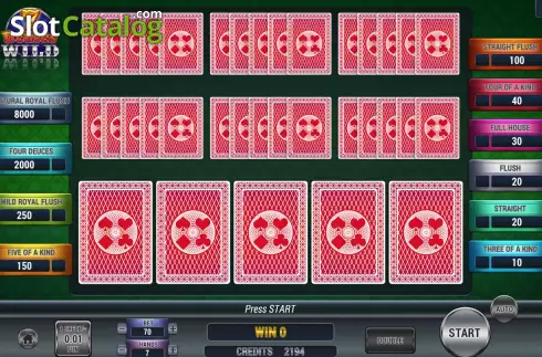 Скрин2. Poker 7 Deuces Wild слот