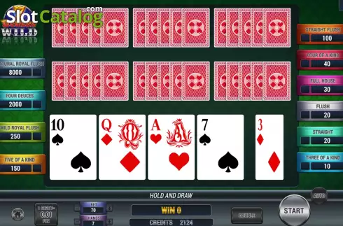 Скрин3. Poker 7 Deuces Wild слот