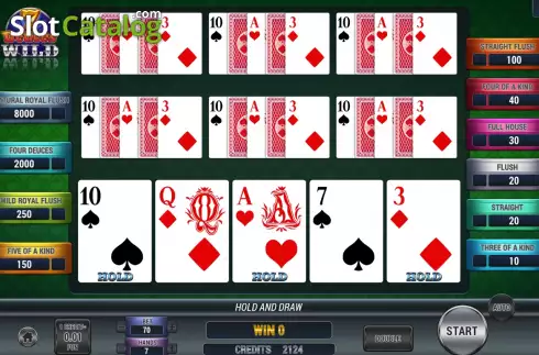 Скрин4. Poker 7 Deuces Wild слот
