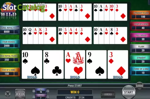 Скрин5. Poker 7 Deuces Wild слот