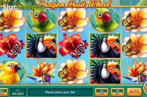 Скрин3. Dragon Fruit Wheel слот