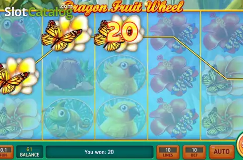 Скрин5. Dragon Fruit Wheel слот