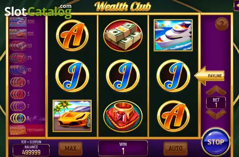 Скрин3. Wealth Club (Pull Tabs) слот