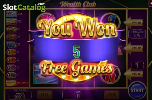 Скрин5. Wealth Club (Pull Tabs) слот