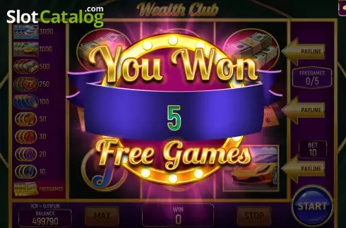 Скрин5. Wealth Club (3x3) слот