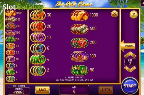 Скрин6. The Rich Game (3x3) слот